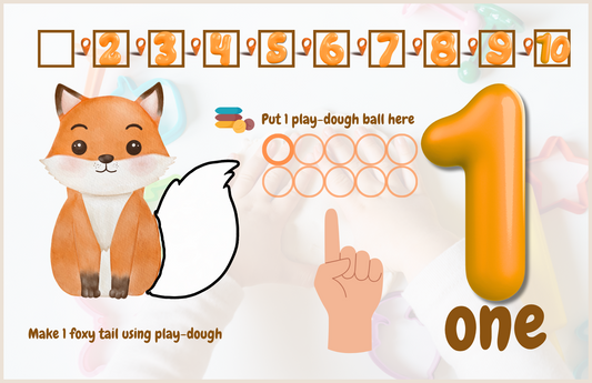 PRINTABLE Play-dough Mats To Learn Numbers